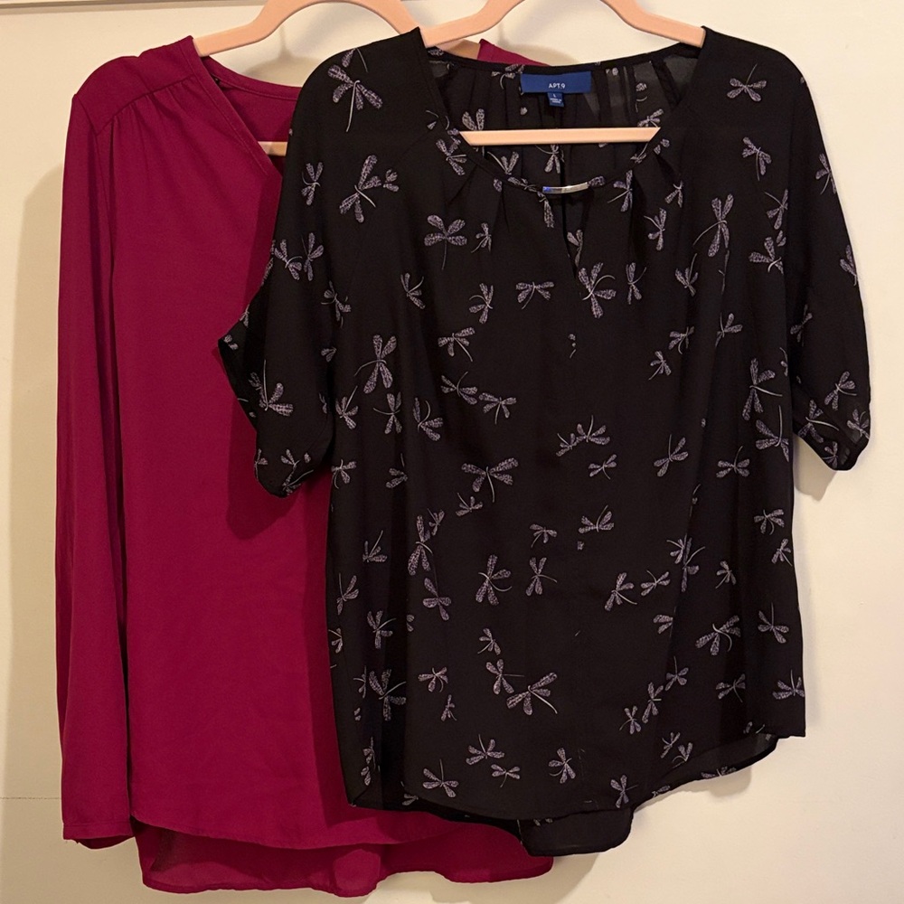 Bundle of 2 women’s dress tops